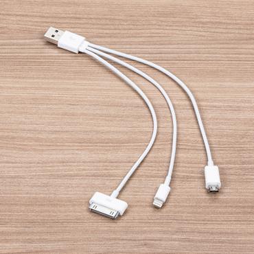 Cabo USB 3 Entradas