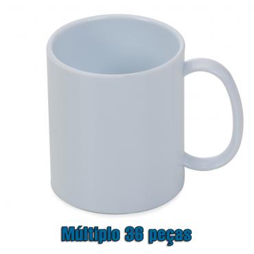 Caneca de 350ml inteira lisa na cor branca