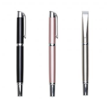 Caneta metal roller brilhante