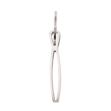 Chaveiro Metal com Couro Fosco