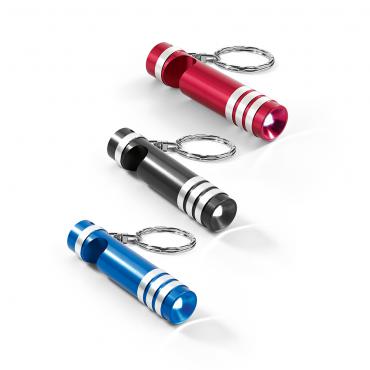 Chaveiro. Metal. Com LED e abridor de garrafas
