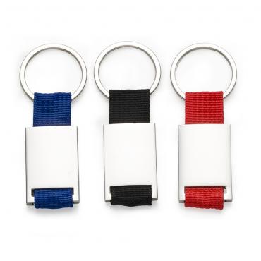 Chaveiro Metal com Nylon Brilhante