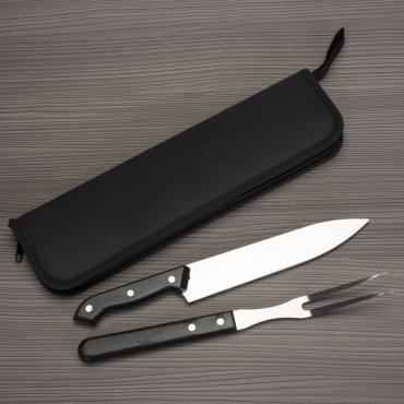 Kit churrasco 2 peças em estojo de nylon