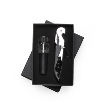 Kit vinho 2 peças em estojo de papelão