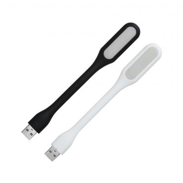 Luminária USB flexível com LED material emborrachado.