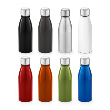 Squeeze. Alumínio Tampa em aço inox. Capacidade: 500 ml. 