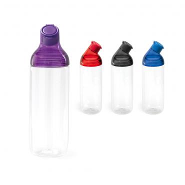 Squeeze. Tritan™ e AS. Capacidade: 900 ml. Com argola para transporte.
